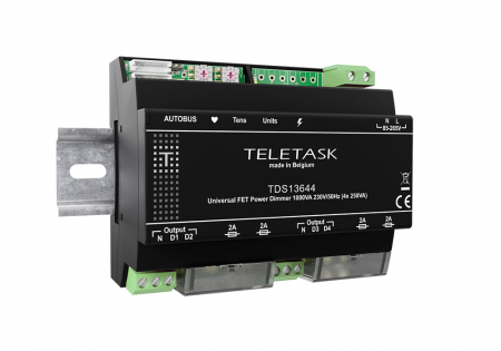 Dimmere - Modul dimmer 4 canale 230vac, 4x250VA, Teletask TDS13644