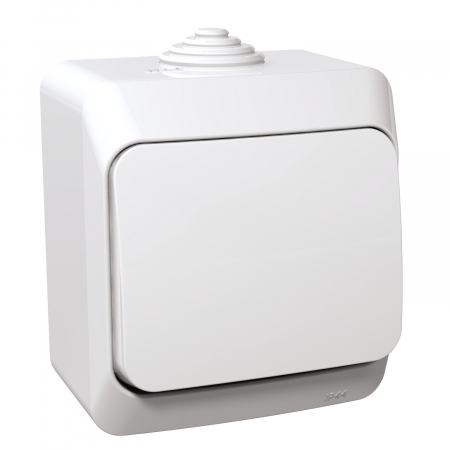 Aparataj ultraterminal modular - Intrerupator cap cruce, aparent, alb, Schneider, WDE000570