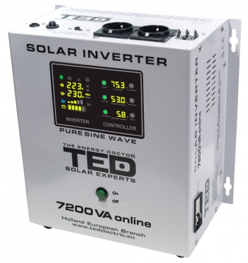 Invertoare solare - Invertor solar pur sinusoidal 7200VA