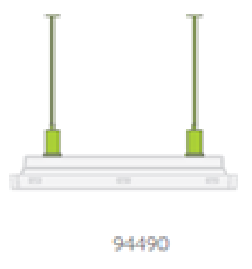 accesorii si pictograme - Kit instalare pentru montaj suspendat lampa securitate VELLA Intelight 94490