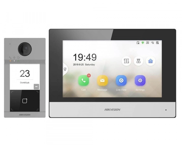 Videointerfonie wireless IP - Kit videointerfon wireless Hikvision