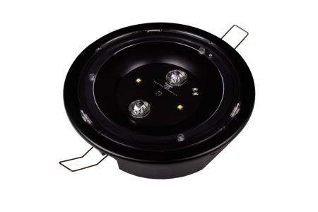 Lampa antipanica, aparenta, neagra, 3h, 5.8W, mentinut, test manual, lentile spatii deschise/coridor, Intelight 80405 [1]