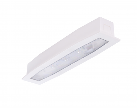 antipanica - Lampa antipanica, incastrata, 3h, 6W, permanent, test automat, IP54, lentile coridor, Intelight 94752
