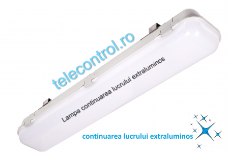 continuarea lucrului extraluminos - Lampa continuarea lucrului extraluminoasa, 1x120cm, 42W, autonomie 2ore, mentinut, IP65, test automat, Intelight 93139