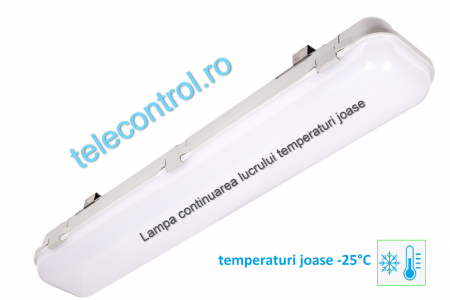 continuarea lucrului - Lampa continuarea lucrului temperaturi joase, 2x150cm, 77W, autonomie 3ore, mentinut, IP65, test manual, Intelight 93186