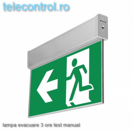 EOL Lampa evacuare EXIT aplicata, IP20, 3h, mentinut, test manual, 3.6W, Intelight 93331 [1]