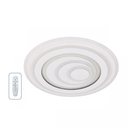 Iluminat led - Lampa LED de tavan, 48x2W, cu telecomanda, corp alb, Optonica 2930