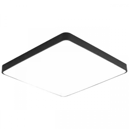 Iluminat led - Lampa LED de tavan, patrata, corp negru, Optonica 2922