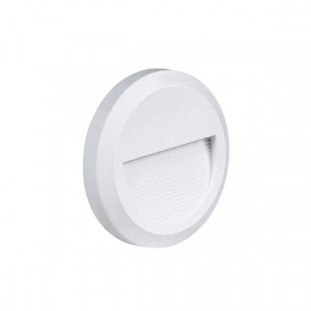 Lampi led pentru trepte - Lampa led de treapta, rotunda, corp alb, 2W, alb cald, Optonica 7505