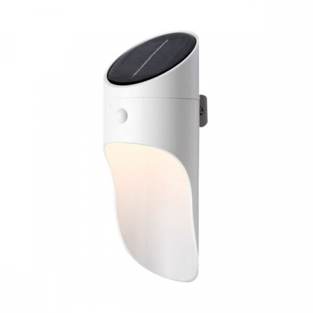 Lampi led gradina - Lampa led fatada casa, solara, corp alb, Optonica 2085
