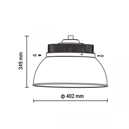 Lampa led industriala, Osram, 5 ani garantie, 100W, alb rece, Optonica 8124 [1]