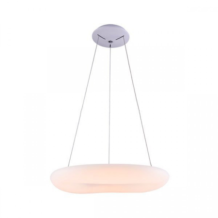 Corpuri led suspendate - Lampa led suspendata, rotunda, alba, 50W, alb cald, Optonica 9037