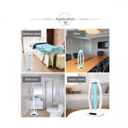 Lampa sterilizare germicida ultraviolet UV, corp alb, 38W, Optonica 761 [1]