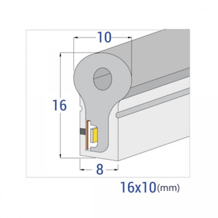Neon led FLEX 220V, 8.5W, RGB, Optonica 4589 [2]