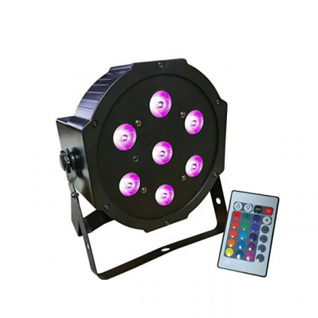 Display-uri LED si efecte scena - Led par RGBWW, 70W + telecomanda, Optonica 692
