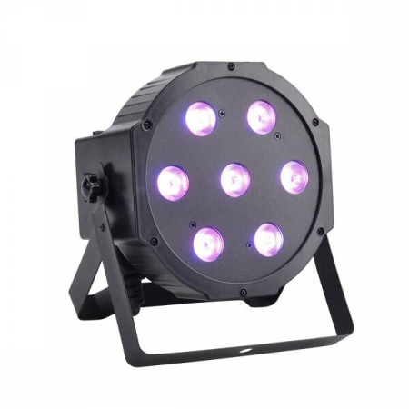 Display-uri LED si efecte scena - Mini par led RGBW, 7x10W, 70W, Optonica 691