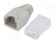 Conectica - Mufa date UTP / FTP RJ45 cat 6 cu protectie gri