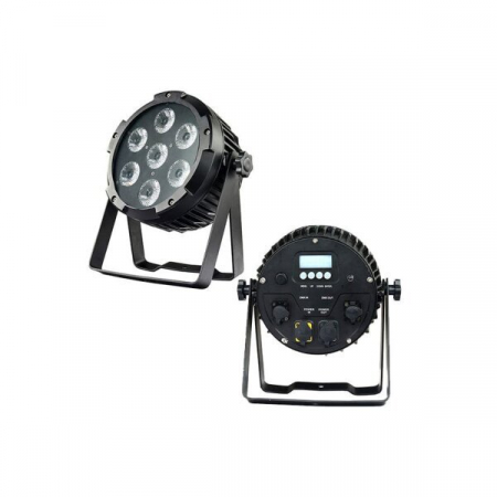 displayuri led - Par led RGBWA+UV, 7x12W, cu acumulatori, IP54, Optonica 940
