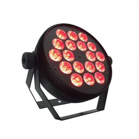 displayuri led - Par led subtire, carcasa aluminiu, 18x10W, 180W, RGBW, Optonica 683