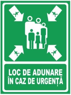 Iluminat led - EOL Pictograma loc de adunare in caz de urgenta 40000LA
