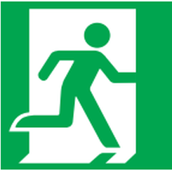 de siguranta - Pictograma evacuare tip om 40000O.