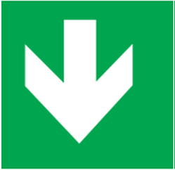 de siguranta - Pictograma evacuare tip sageata 40000S.