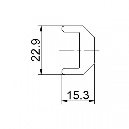 Piesa de imbinare 200mm, pentru profil aluminiu, Optonica 9610 [1]