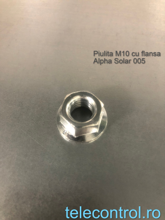 sisteme montaj fotovoltaice - Piulita M10 cu flansa, autoblocare, Alpha Solar 005