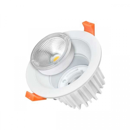 incastrate - Plafoniera led COB, rotunda, interschimbabila, 25W, alb rece, Optonica 3241