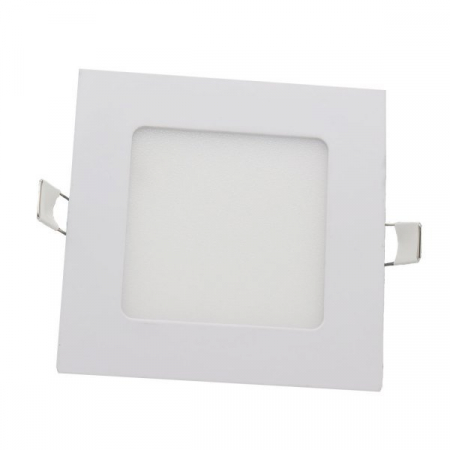 panouri led - Plafoniera led tavan, incastrata, patrata, culori adevarate Ra>95, 6W, alb rece, Optonica 2614