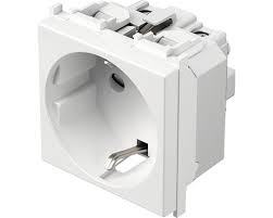 Instalatii electrice - Priza simpla cu 2 poli si impamantare protectie VM10PW-B