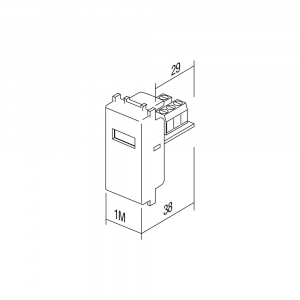 Priza USB de 1 modul KM51PW [1]