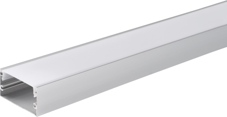Iluminat led - Profil aluminiu banda led 2m, 40x20mm, argintiu, Optonica 5121