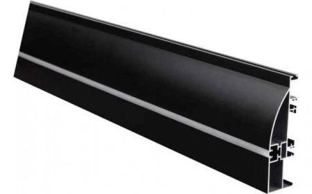 profile led - Profil aluminiu banda led 2m pentru podea, Corp negru, Optonica 15122