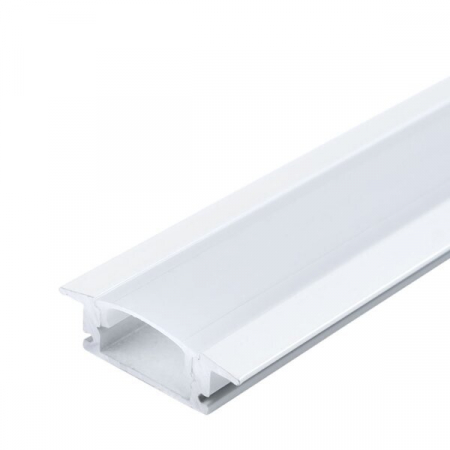 Profil aluminiu incastrat banda led 2m, cu aripioare, alb, Optonica 5106 [1]