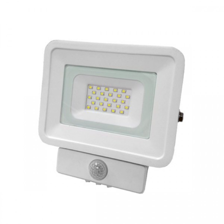 proiectoare led de exterior - Proiector led cu senzor prezenta PIR, alb, 20W, alb cald, Optonica 5846