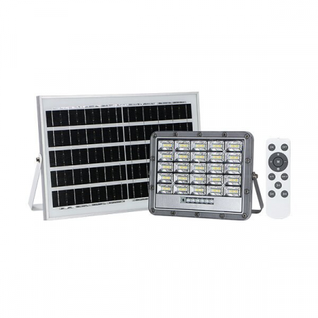 proiectoare led de exterior - Proiector led de exterior, IP65, cu panou fotovoltaic, cu reglaj de alb, 10W, telecomanda, Optonica 5473