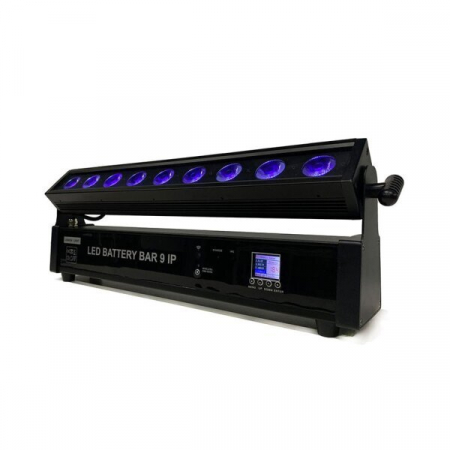 displayuri led - Proiector led de scena, RGBA+UV, cu control WIFI, 9x10W, Optonica 932