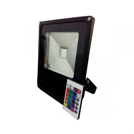 proiectoare led de exterior - Proiector led exterior, RGB, cu telecomanda radio, Optonica 5210