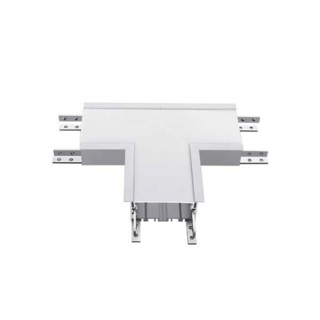 Lampi led liniare - Proiector led, incastrat, in forma de T, intr-un plan, corp alb, 12W, alb neutru, Optonica 5034
