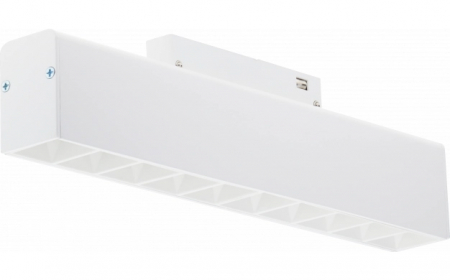 Corpuri led cu sina magnetica - Proiector led pe sina magnetica dimabil, M35, tip liniar, 20W, 10 spoturi, alb, 48Vdc, Optonica 5287