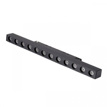 Corpuri led cu sina magnetica - Proiector led pe sina magnetica, M15, tip liniar, 12W, negru, 48Vdc, Optonica 5229