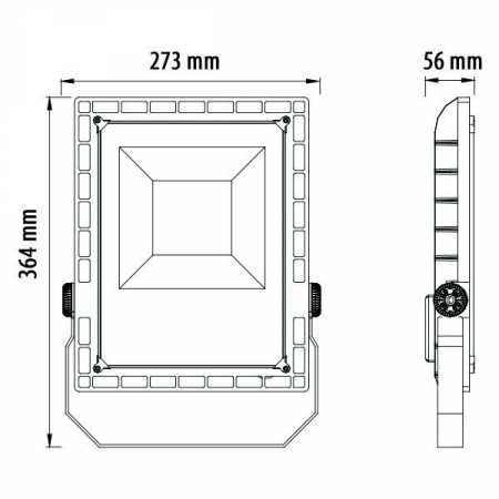Proiector led pentru stadioane, 100W, alb rece, Optonica 9175 [1]