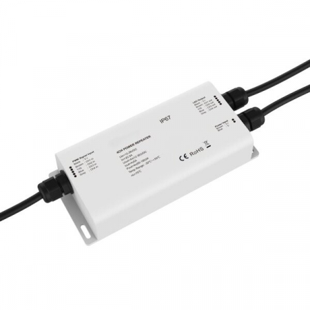 dimmere led si controllere - Repetor IP65 4 canale, de exterior, tensiune constanta, 12-36Vdc, 5A/canal, Optonica 6395