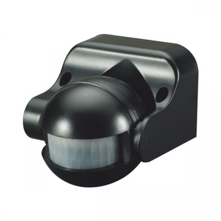 Senzori led - Senzor miscare PIR, IP44, negru, Optonica 7302
