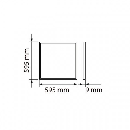 Set 6 panouri led 595x595 cu driver, 45W, alb cald, Optonica 2374 [0]