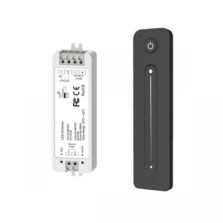 dimmere led si controllere - Set dimmer led radio si telecomanda perete, 1 canal, 36Vdc/8A, Optonica 6386