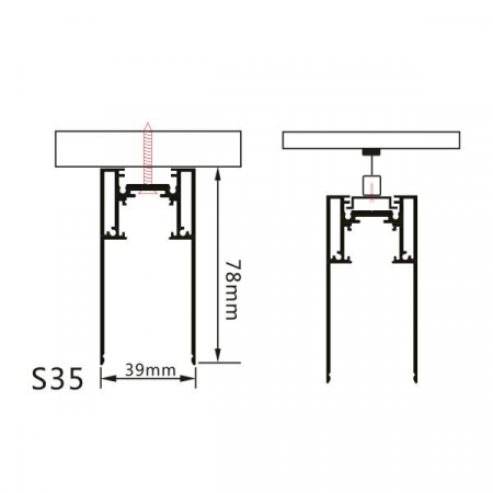 Sina magnetica aplicata S35, lungime 1m, Optonica 5350 [1]