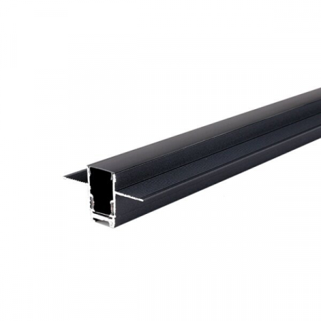 Corpuri led cu sina magnetica - Sina magnetica incastrata R15B, cu 3 circuite, neagra, Optonica 5201