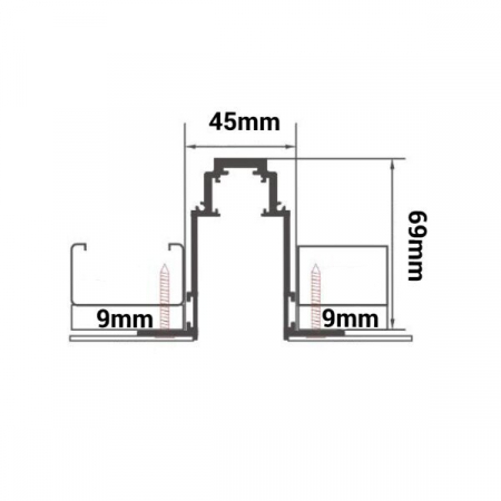 Sina magnetica incastrata R35, lungime 2m, Optonica 5362 [1]